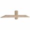 Ekena Millwork Eugene Smooth Timber Gable Bracket, Douglas Fir, 60"W x 10"H x 3 1/2"D x 3 1/2"F, 4/12 Pitch GBW060X10X0404EUG00SDF - alternate 4
